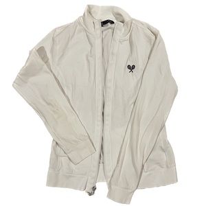 Brooks Brothers white tennis jacket